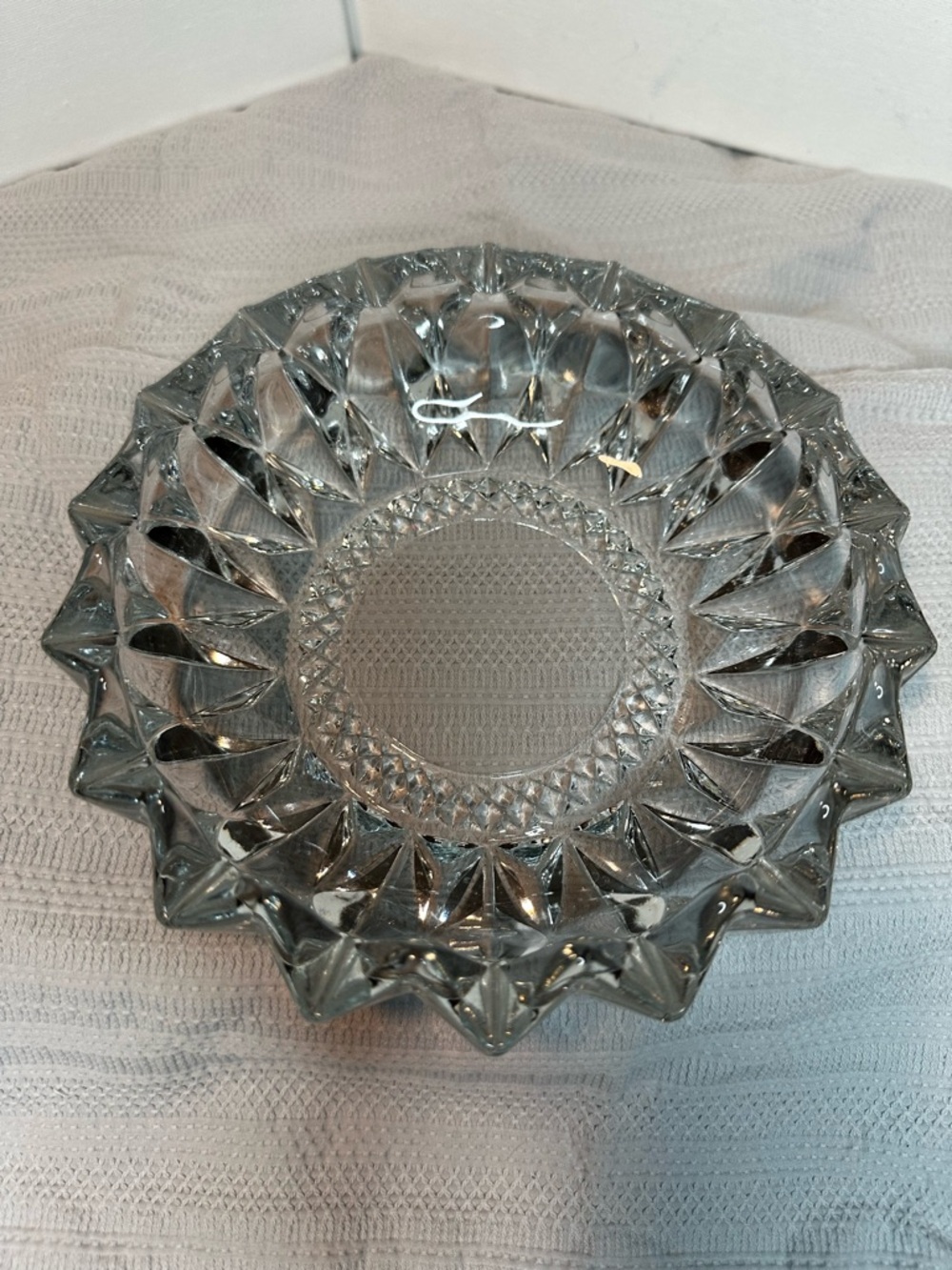 Vintage KIG Indonesia Heavy Duty Ashtray-Diamond Edge